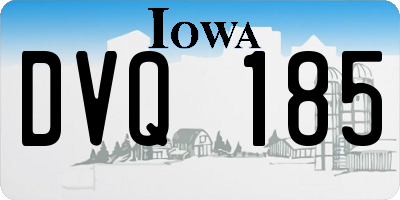 IA license plate DVQ185