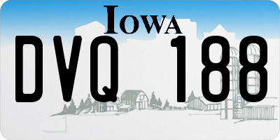 IA license plate DVQ188