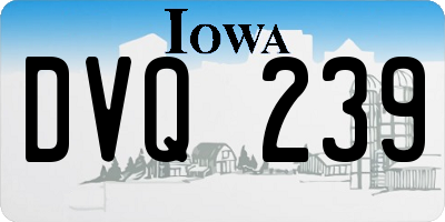 IA license plate DVQ239