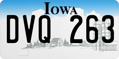 IA license plate DVQ263
