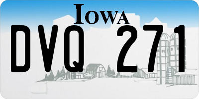 IA license plate DVQ271