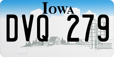 IA license plate DVQ279