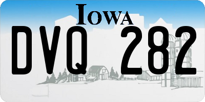 IA license plate DVQ282