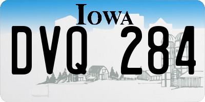 IA license plate DVQ284