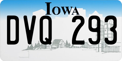 IA license plate DVQ293