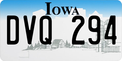 IA license plate DVQ294