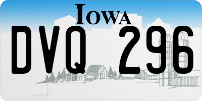 IA license plate DVQ296