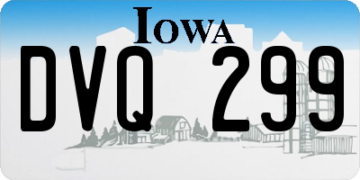IA license plate DVQ299