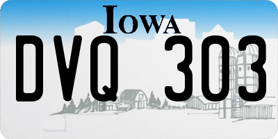 IA license plate DVQ303