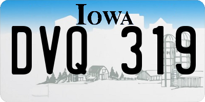 IA license plate DVQ319