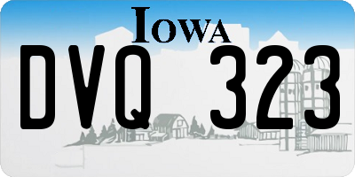 IA license plate DVQ323