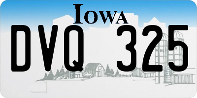 IA license plate DVQ325
