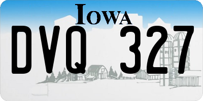 IA license plate DVQ327