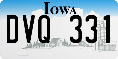 IA license plate DVQ331