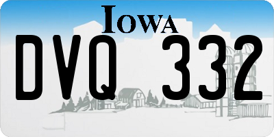 IA license plate DVQ332