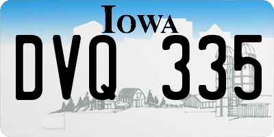IA license plate DVQ335