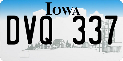 IA license plate DVQ337