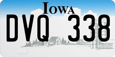 IA license plate DVQ338