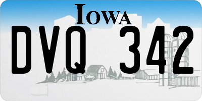 IA license plate DVQ342