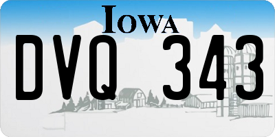 IA license plate DVQ343