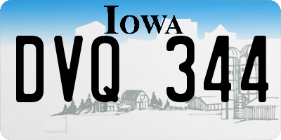 IA license plate DVQ344