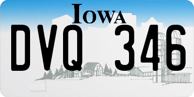 IA license plate DVQ346