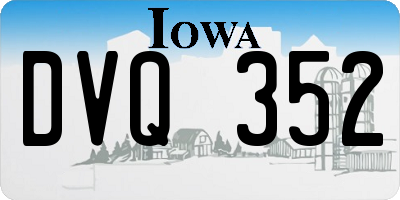 IA license plate DVQ352