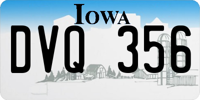 IA license plate DVQ356