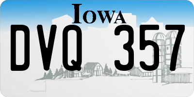 IA license plate DVQ357