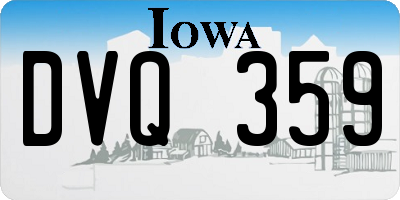 IA license plate DVQ359