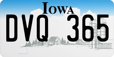 IA license plate DVQ365