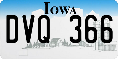 IA license plate DVQ366