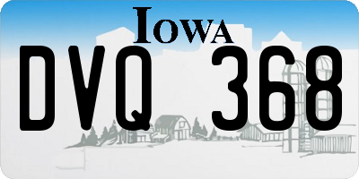 IA license plate DVQ368