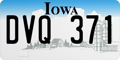 IA license plate DVQ371
