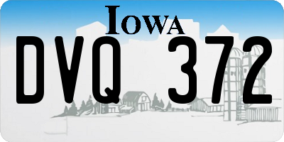 IA license plate DVQ372