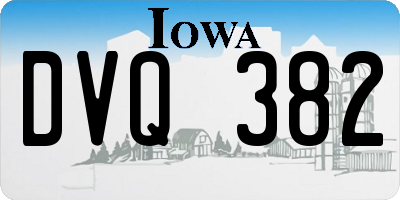 IA license plate DVQ382
