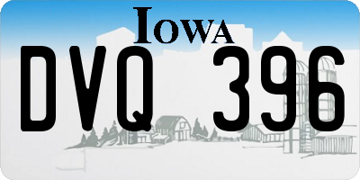 IA license plate DVQ396