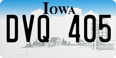 IA license plate DVQ405