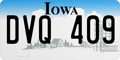 IA license plate DVQ409