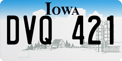 IA license plate DVQ421