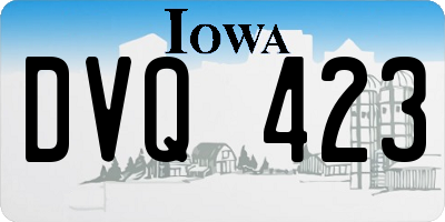 IA license plate DVQ423