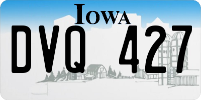 IA license plate DVQ427