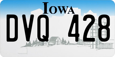 IA license plate DVQ428