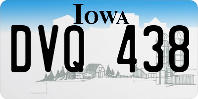 IA license plate DVQ438