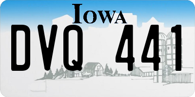 IA license plate DVQ441