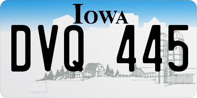 IA license plate DVQ445