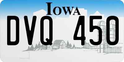 IA license plate DVQ450