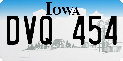 IA license plate DVQ454