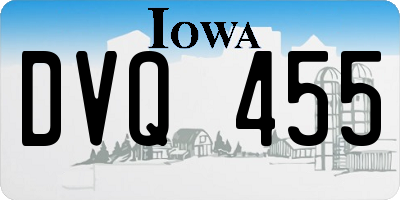 IA license plate DVQ455