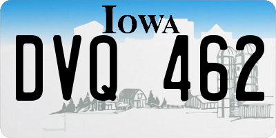 IA license plate DVQ462